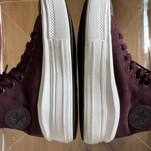 Converse Chuck Taylor All Star High Move “Diamond Metal” Black Currant – Size 5 - Picture 8 of 12